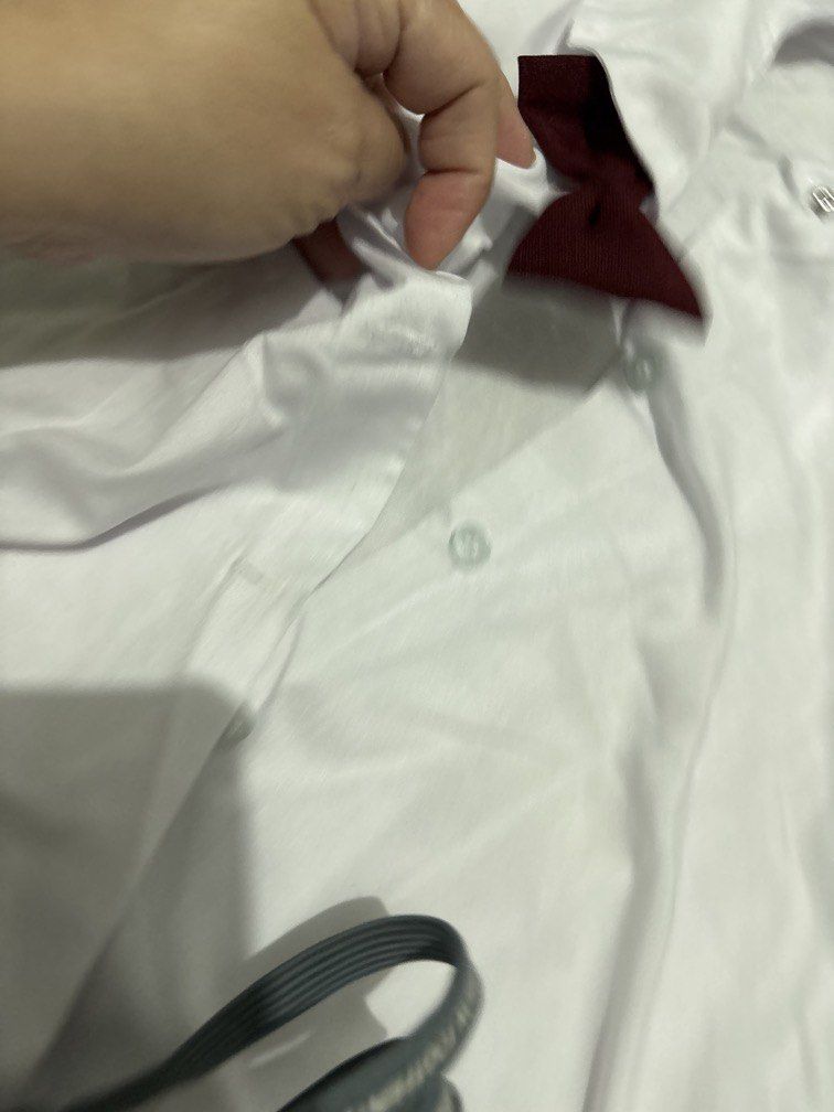 Size 16 white polo top uniform (Category: Babies & Kids Fashion) located in Manila. Submitted by vintageaccessories (Listing ID 1461727822, Image 3). Description: .
