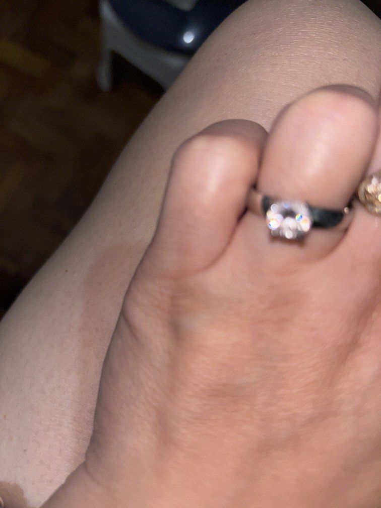 Size 8 thick stainless ring with large cubic zirconia stone (Category: Rings) located in Manila. Submitted by vintageaccessories (Listing ID 1461719747, Image 3). Description: .