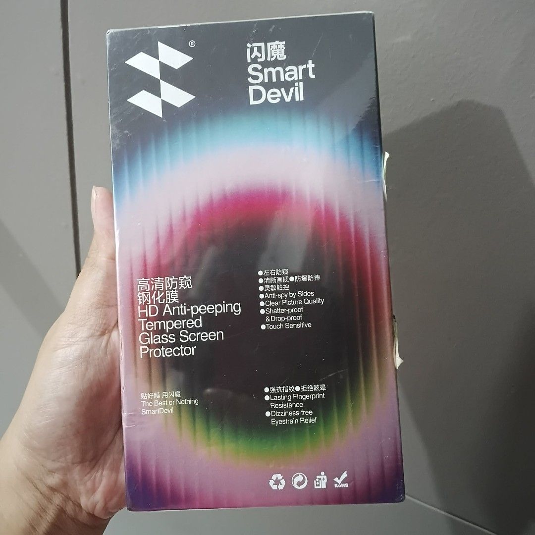 Smart Devil Privacy Tempered Glass For iPhone 13, 13 Pro, iPhone 14 Screen Protector (Category: Other Gadgets) located in Antipolo. Submitted by carenalba18 (Listing ID 1461751141, Image 2). Description: Smart Devil Privacy Tempered Glass For iPhone 13, 13 Pro, iPhone 14 Screen Protector.