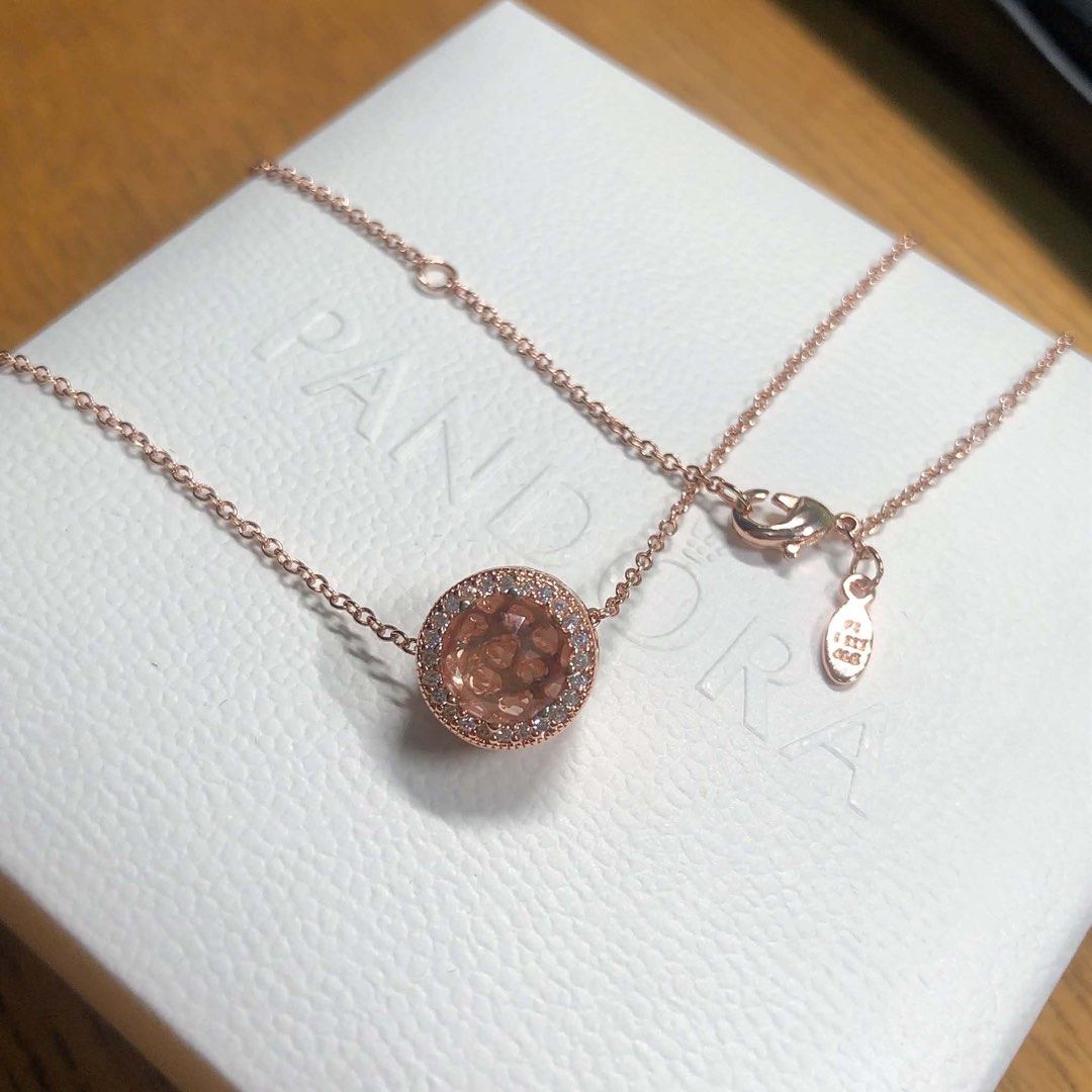Sparkling Pink Hearts Necklace (Category: Necklaces) located in Manila. Submitted by Pandorahope_30 (Listing ID 1461700590, Image 2). Description: .
