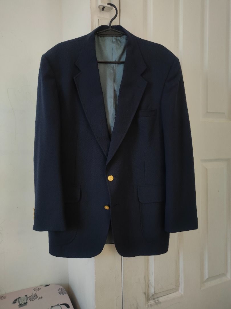 Stafford Navy Blazer - Large (Category: Coats, Jackets and Outerwear) located in Dasmarinas. Submitted by acesteve (Listing ID 1461751282, Image 1). Description: Size in inches: 22 width 32 length No issues or alterations Loc: Dasma Cavite MOP: Gcash.