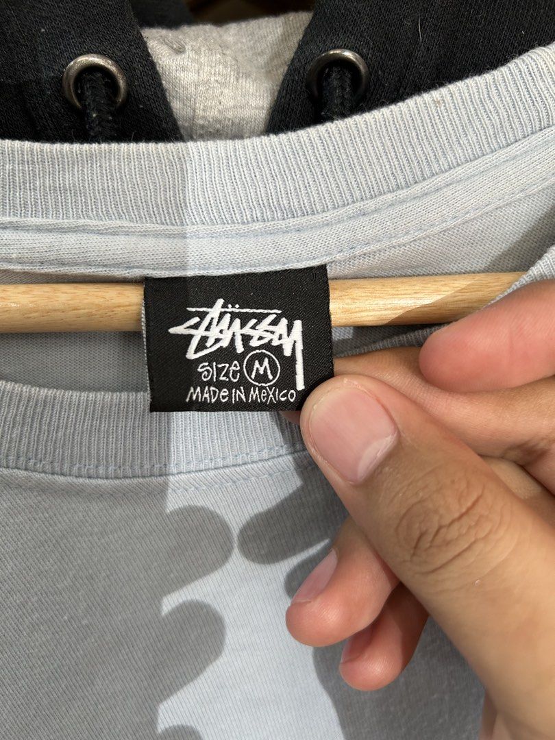 Stussy T-Shirt Grey Logo Tee (Category: Tshirts & Polo Shirts ) located in Davao. Submitted by ruggedthrift444 (Listing ID 1461576065, Image 3). Description: 19x23 crop stussy shirt 9/10 color rate excellent condition.