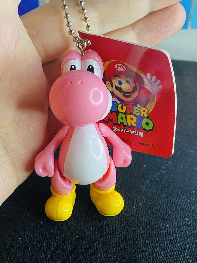 Super Mario Pink Yoshi keychain (Category: Character Goods) located in Manila. Submitted by kawaii_omocha_est2020 (Listing ID 1461769015, Image 1). Description: ✅ Mine Now, Pay Now ✅ Please check all photos for complete details. ✅ Please manage your expectations, most items are preloved and not for those who are sensitive about condition. ✅ Actual color may vary due to lighting conditions. ✅ Due to limited reply quota, I will only entertain serio