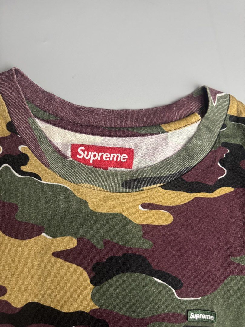 Supreme - Camou Box Logo - Tshirt (Category: Tshirts & Polo Shirts ) located in San Pablo. Submitted by hiddenrygn (Listing ID 1461578015, Image 3). Description: Supreme - Camou Box Logo - Tshirt Size : Medium (22.5” 30.5”) No flaws Excellent to new condition Authentic DM!.