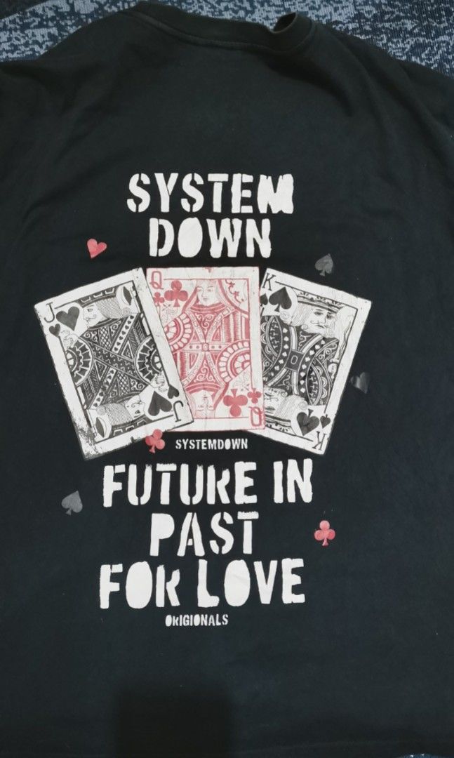 System down tee (Category: Tshirts & Polo Shirts ) located in San Jose. Submitted by thrift_ni_sir (Listing ID 1461792036, Image 3). Description: Have one penhole in front MOD j&t Add shipping fee MOP gcash.
