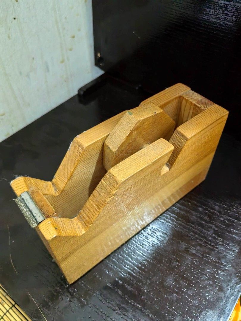 Tape Dispenser - Natural Wood (Category: Craft Supplies & Tools) located in Cebu City. Submitted by dudes_villanueva (Listing ID 1461661180, Image 1). Description: Tape Dispenser - Natural Wood 📌 In excellent condition. L7.5xW2.5xH4 in.