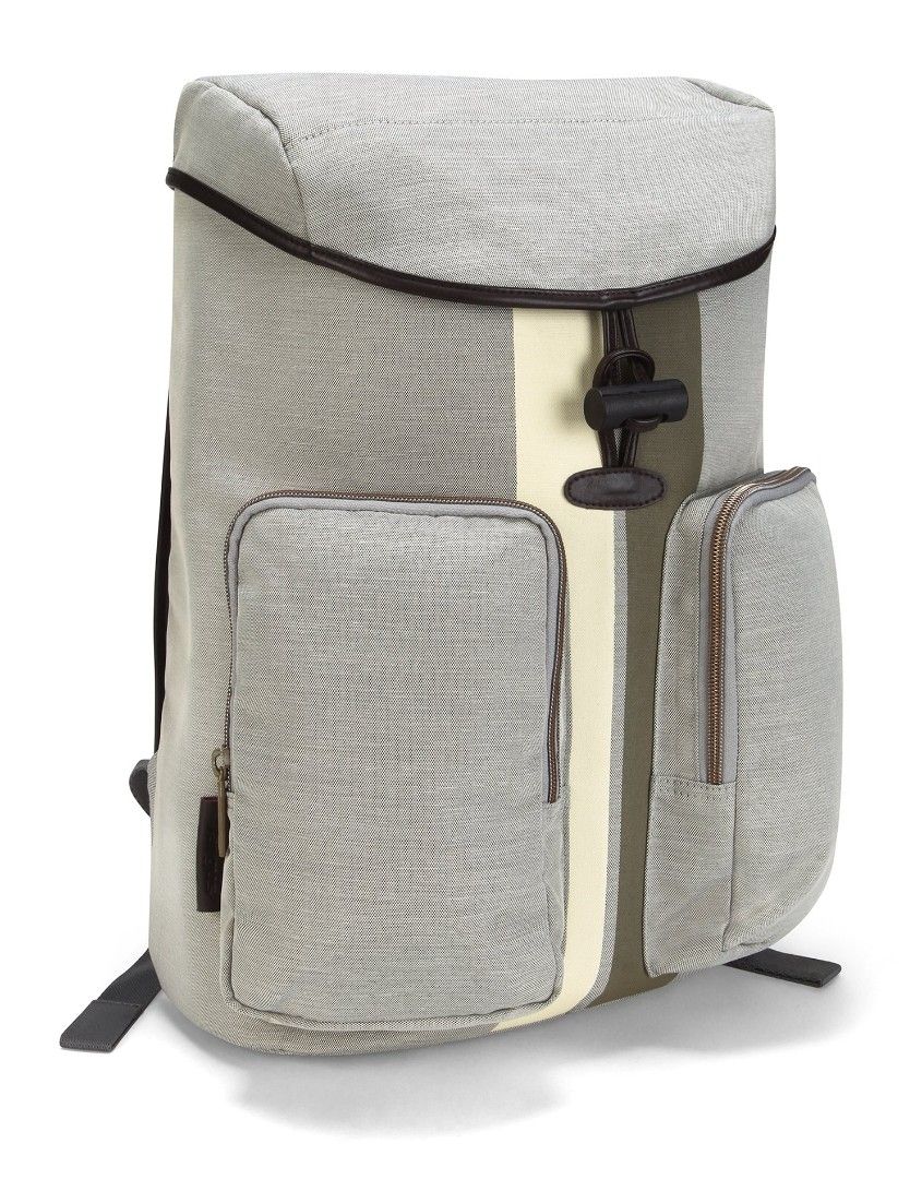 Targus Geo 15.6-Inch Laptop Backpack, Bone/Black (Category: Backpacks) located in General Santos City (Dadiangas). Submitted by animoya (Listing ID 1461657921, Image 1). Description: - Flaws: Peeling Brown Leather Accents - Has Lifetime Warranty with Targus - Dimensions in Inches: 12.20L x 5.91W x 16.34H.