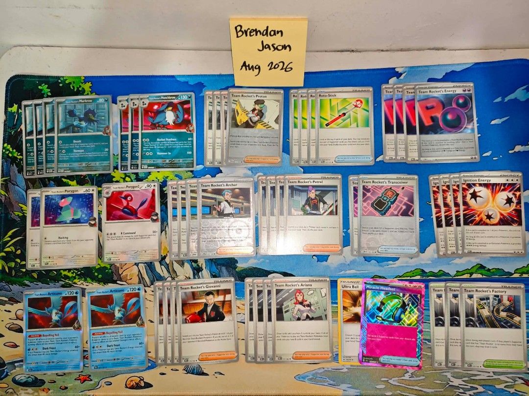 Team Rocket's Honchkrow deck (Category: Raw Singles) located in Mandaluyong City. Submitted by fuwafuwaku09 (Listing ID 1461630295, Image 1). Description: for sale team rocket's Honchkrow core - 1.5k only - 24hrs to settle after invoice - No joydibbing - You may ask for more pics - No rush shipping Delivery: (Scheduled) - Lalamove - LBC 📍Mandaluyong .