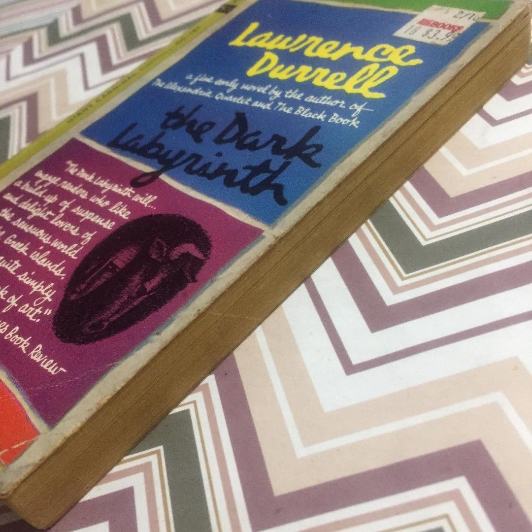 The Dark Labyrinth by Lawrence Durrell (Category: Storybooks) located in Pasig City. Submitted by sell.phi (Listing ID 1461589739, Image 3). Description: The Dark Labyrinth by Lawrence Durrell Preloved mass market paperback creased covers and spine with small brown spots on the inside cover and edges tanned pages and edges P150.
