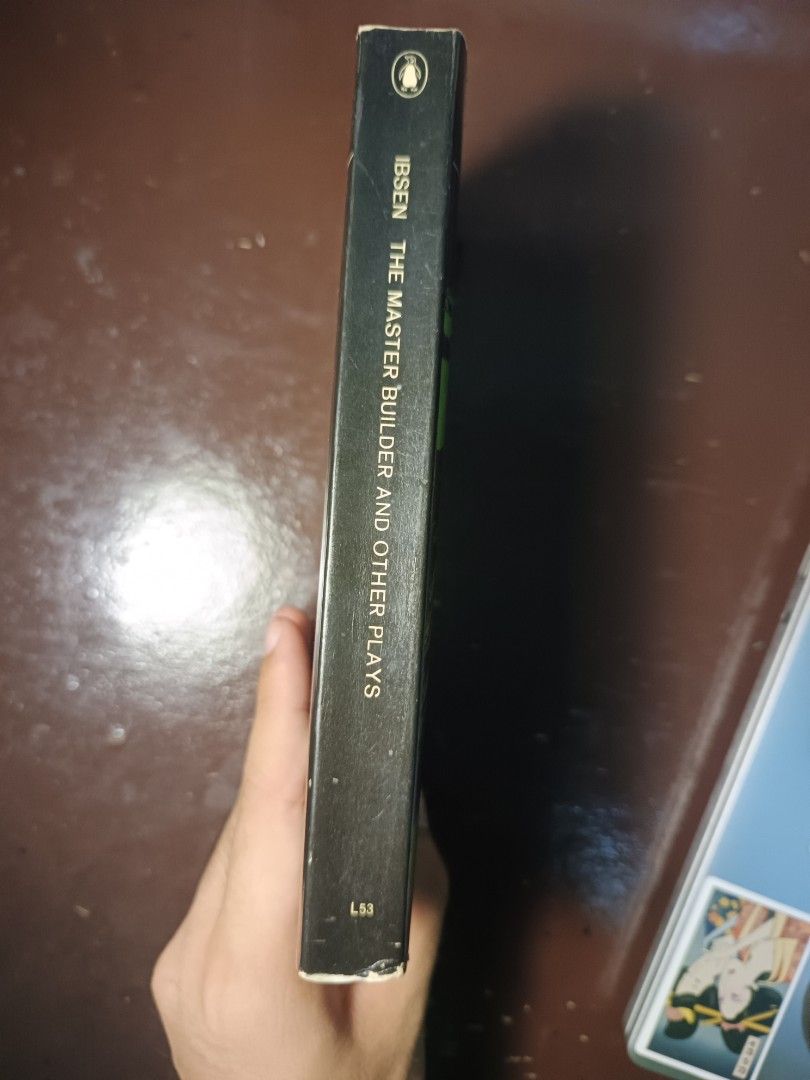 The Master Builder and Other Plays by Ibsen (Category: Storybooks) located in San Jose. Submitted by otto_wan13 (Listing ID 1461713642, Image 3). Description: It has tanning and some tiny folds in the back cover. Overall good condition.