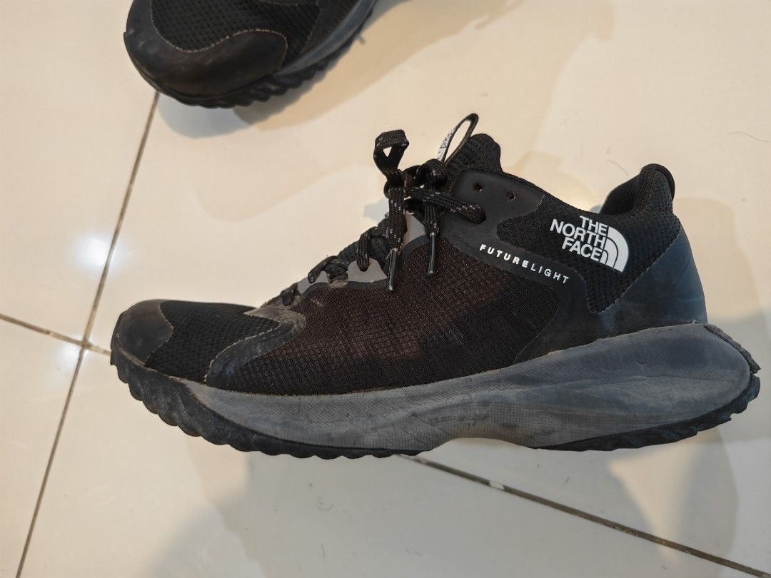 The North Face FUTURELIGHT Running Shoes (Avail before 9/29) (Category: Sneakers) located in Manila. Submitted by oddowl-a357 (Listing ID 1461573580, Image 2). Description: - Brand: The North Face - Model: FUTURELIGHT Running Shoes - Color: Black - Size: Men's US 9 - Origin: Made in China - Ideal for: Trail running or everyday wear - Condition: Used, with some signs of wear (please check photos for details).