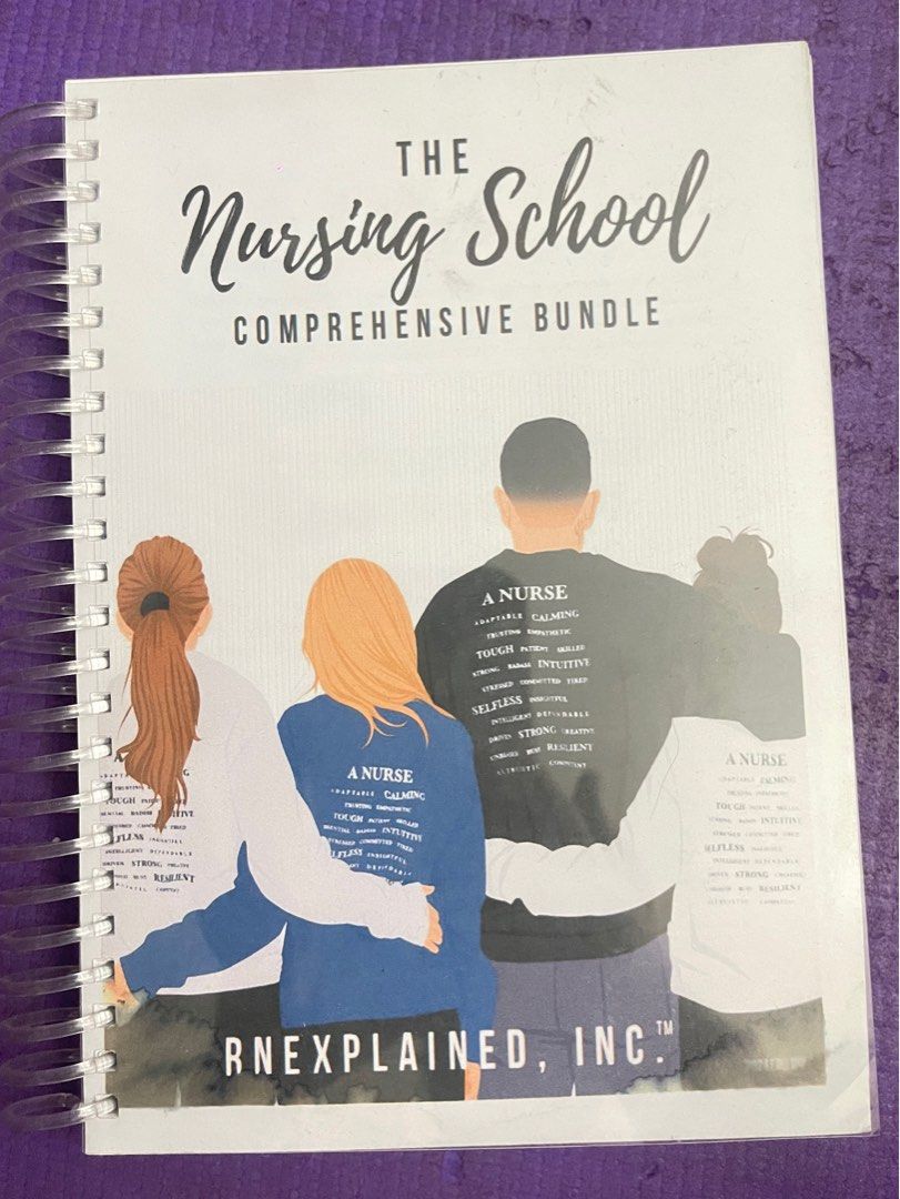 The Nursing School COMPREHENSIVE BUNDLE (Category: Assessment Books) located in Quezon City. Submitted by findandthings (Listing ID 1461715697, Image 1). Description: The Nursing School Comprehensive Bundle 📚 Complete nursing study bundle with essential reviewers, study materials, and exam prep resources. Perfect for nursing students and board exam preparation. ✨.