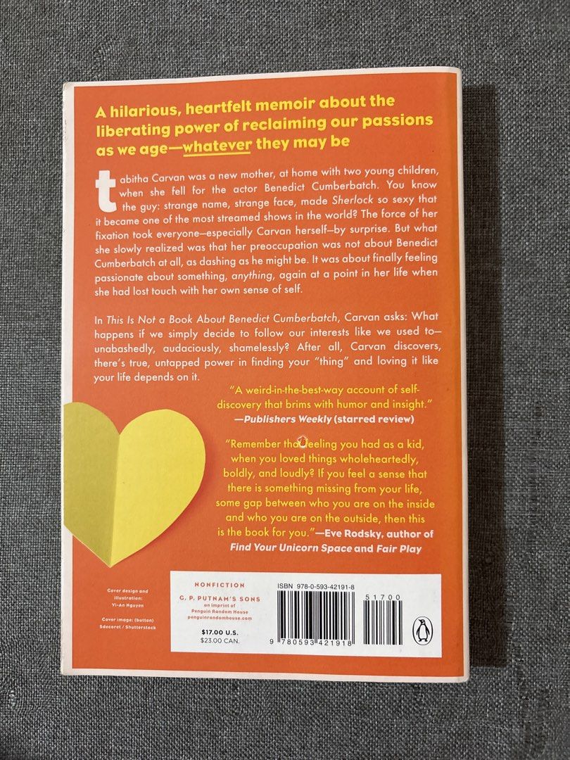 This is not a book about benedict cumberbatch (Category: Storybooks) located in Imus. Submitted by hanzso (Listing ID 1461610970, Image 2). Description: This book is not about benedict cumberbatch Tabitha carvan Good as new Rfs: declutter will no longer read MOP: gcash or bpi transfer MOD: grab/lalamove/j&t.