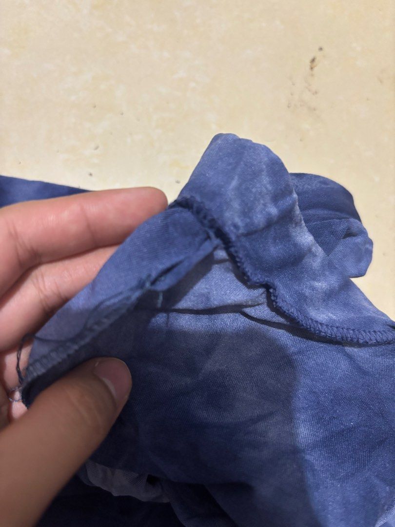 Tie-Dye Maxi Skirt (Rework) (Category: Skirts) located in Manila. Submitted by van390867 (Listing ID 1461606216, Image 3). Description: - Blue tie-dye maxi skirt - Brand: PLEASE - Made in Italy - Lightweight fabric - Elastic waistband - Versatile: great for casual or dressed-up looks.
