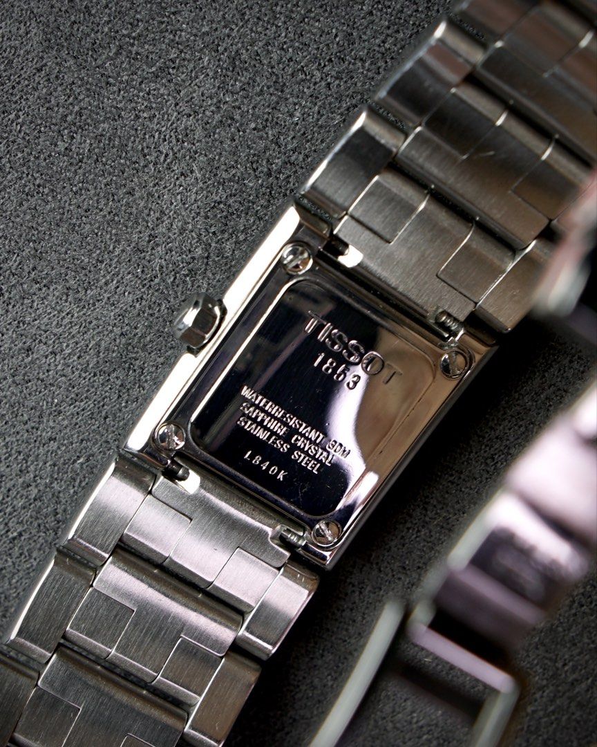 Tissot Ladies Bracele Watch (Category: Women's Watches) located in Mandaluyong City. Submitted by watchcraftph (Listing ID 1461616535, Image 2). Description: ❗️For Sale ❗️ [ON HAND] Tissot Ladies Bracelet watch Reference : Year: 2000-2010 Genuine Pre-owned Vintage Watch Spec Sheet: ✔️21.15mm Stainless Steel Case ✔️Tissot swiss quartz ✔️Tissot Bracelet integrated (fits up to 7.2”) ✔️Sapphire crystal ✔️Swiss Made Watch/unit only with travel case DM