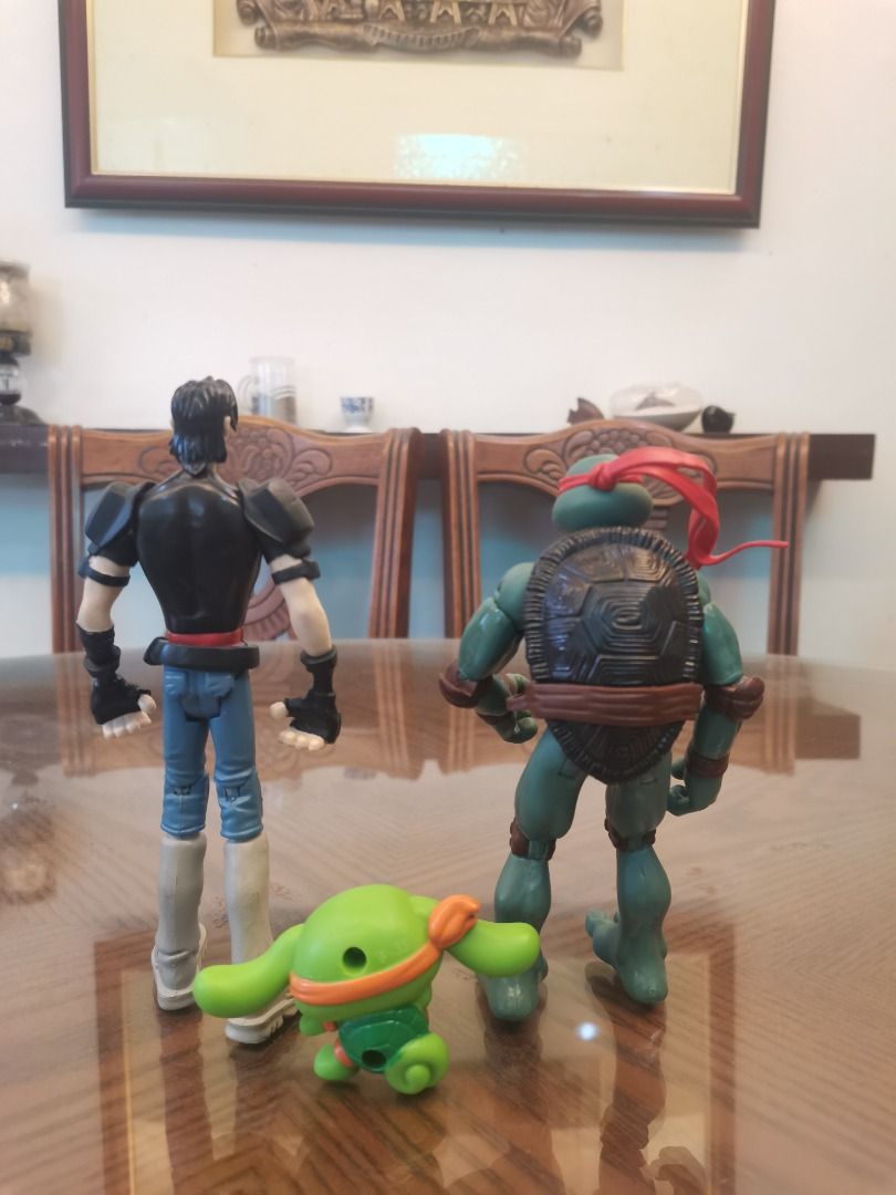Tmnt set (Category: Figurines & Statues) located in Tarlac. Submitted by la.figz (Listing ID 1461616281, Image 2). Description: Tmnt set 3 " Casey jones 2006 playmates 6.5 inch Rafael 2006 playmates 5.5 inch Cinnamonroll as Michael angelo 2025 mcdo happy meal Location tarlac .