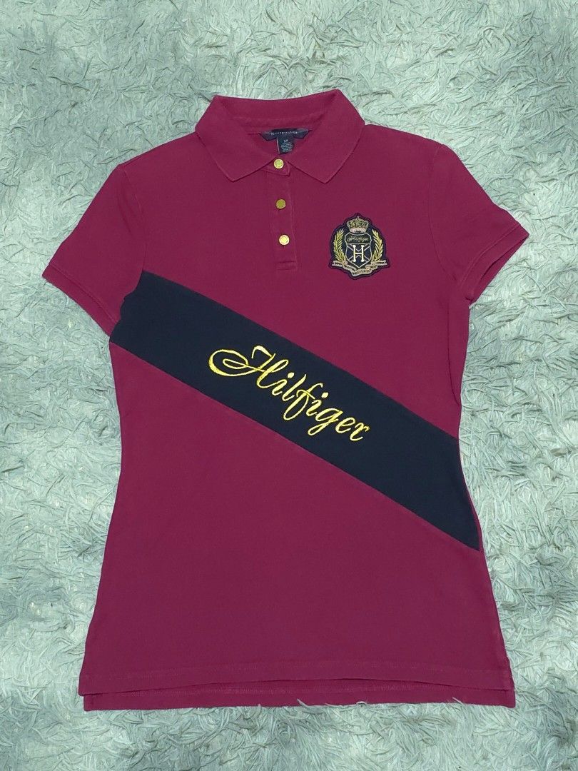 Tommy Hilfiger (Category: Shirts) located in Abulug. Submitted by humanwhosellthings (Listing ID 1461625239, Image 1). Description: TOMMY HILFIGER Womens Poloshirt ✅️Size: Small ✅️Dimes: 17.5W x 24L ✅Condition: Excellent ✅Issue: None ✅Color Rate: 9.8/10.