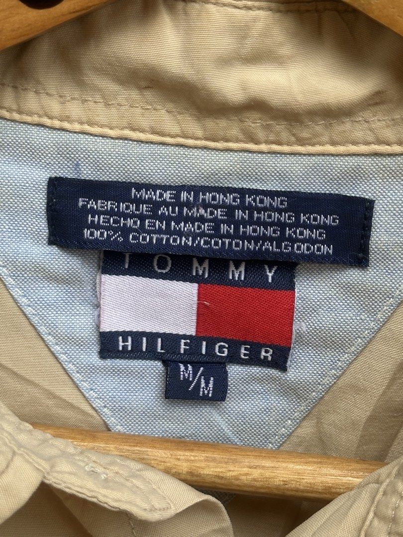 Tommy Hilfiger Beige Short Sleeve Button-up (Category: Tshirts & Polo Shirts ) located in Ozamiz City. Submitted by quick_done_deals (Listing ID 1461747624, Image 3). Description: 🛒 ** Tommy Hilfiger Beige Short Sleeve Button-up** 💯 Excellent Condition 📐 Dimes: L29xW24 (L) 🔍 Issue: Missing One button see last pic 🎨 Color Rate: 9.5 / 10.