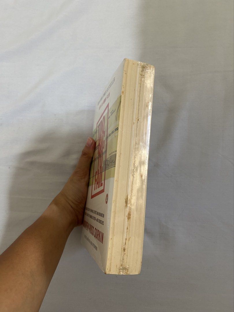 Too Big to Fail by Andrew Sorkin (Category: Storybooks) located in Batangas. Submitted by dusclutter (Listing ID 1461593515, Image 2). Description: RFS: decluttering Loc: Sto tomas batangas Can do meetups in SM sto tomas if will purchase 5 or more books Shipping c/o buyer MOP: Gcash / Maribank / Maya /BDO .