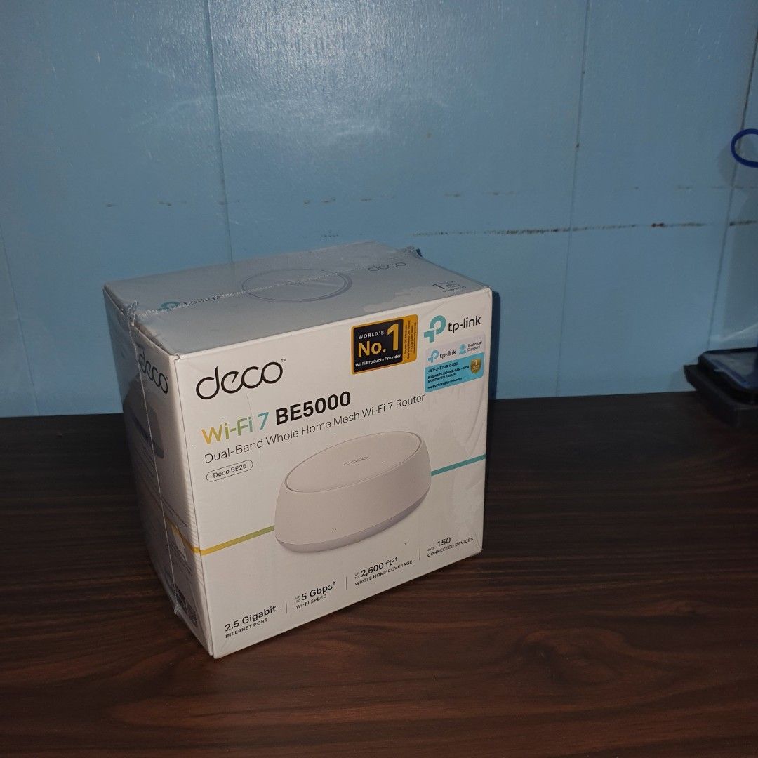 Tp link deco wifi 7 be5000 be25 mesh wifi router (Category: Cleaning Tools & Supplies) located in Manila. Submitted by mr.fast (Listing ID 1461797979, Image 2). Description: .