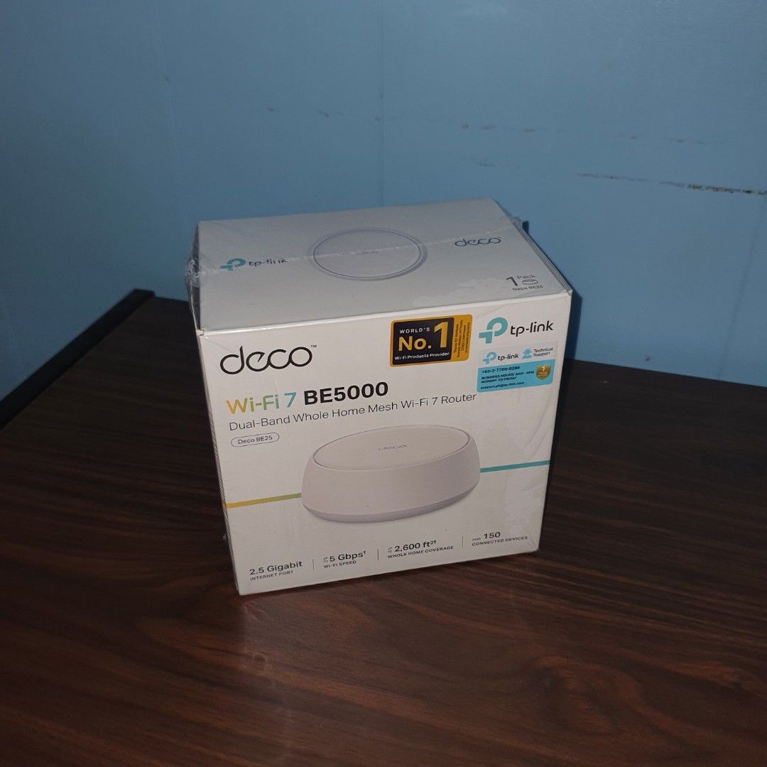 Tp link deco wifi 7 be5000 be25 mesh wifi router (Category: Cleaning Tools & Supplies) located in Manila. Submitted by mr.fast (Listing ID 1461797979, Image 1). Description: .