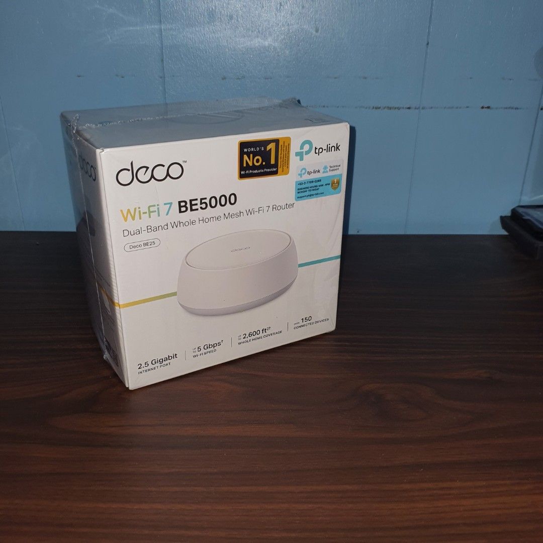 Tp link deco wifi 7 be5000 be25 mesh wifi router (Category: Cleaning Tools & Supplies) located in Manila. Submitted by mr.fast (Listing ID 1461797979, Image 3). Description: .