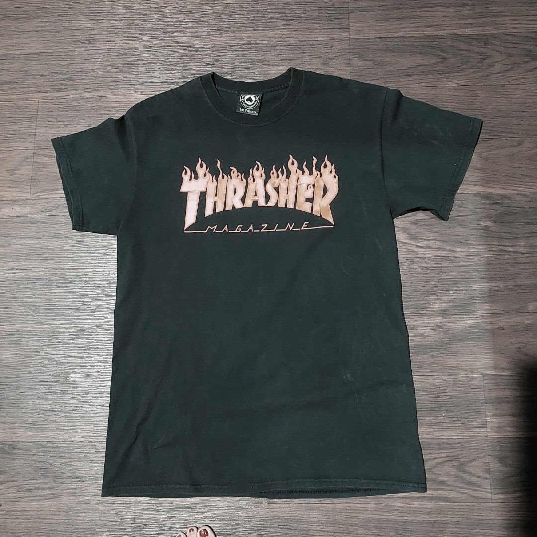 Trasher tshirts (Category: Tshirts & Polo Shirts ) located in Caloocan City. Submitted by jensapparel (Listing ID 1461592522, Image 1). Description: no issue, flaws length - 27" width - 18.5".
