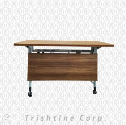 TRT-026 | Folding table w/ Caster Wheel (Category: Office Furniture & Fixtures) located in Caloocan City. Submitted by jimkirt.tristine.ph (Listing ID 1461610800, Image 1). Description: Features: 25mm Thk table Top Steel Legs Lockable Caster Wheels Perforated Steel Damper Easy to Store Flexible Orientations Dimensions: 120w x 60d x75h Color: Brown wood top & modesty / Powder coated Steel White Legs DISCLAIMER: PRICE IS FOR POSTING PURPOSES ONLY.