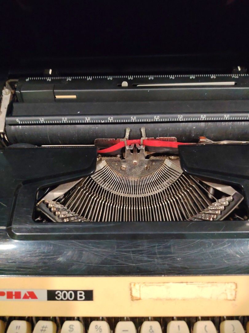 Typewriter (Category: Vintage Collectibles) located in Singapore. Submitted by poh.siewkiak (Listing ID 1461689889, Image 3). Description: Alpha 300. Functional typewriter. Perhaps change ribbon. 7 surin Rd s535525 .
