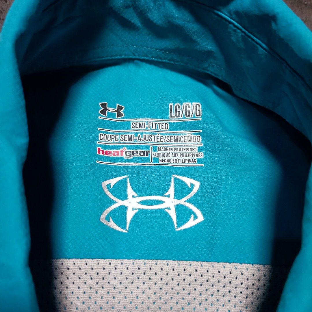 Under Armour HeatGear Turquoise (Category: Tshirts & Polo Shirts ) located in Manila. Submitted by nye.seller (Listing ID 1461727779, Image 3). Description: 21.5x27 large on tag as new no issue pm.