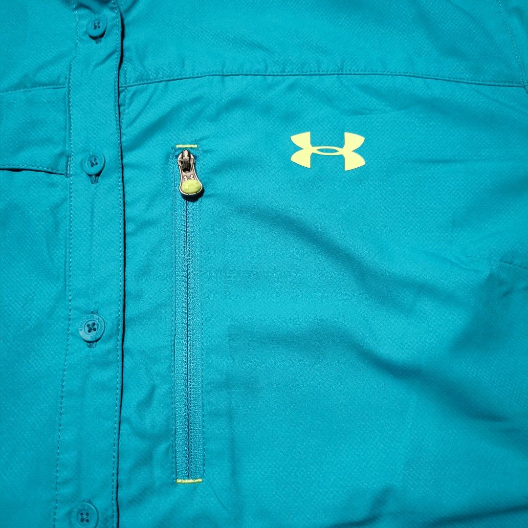 Under Armour HeatGear Turquoise (Category: Tshirts & Polo Shirts ) located in Manila. Submitted by nye.seller (Listing ID 1461727779, Image 2). Description: 21.5x27 large on tag as new no issue pm.