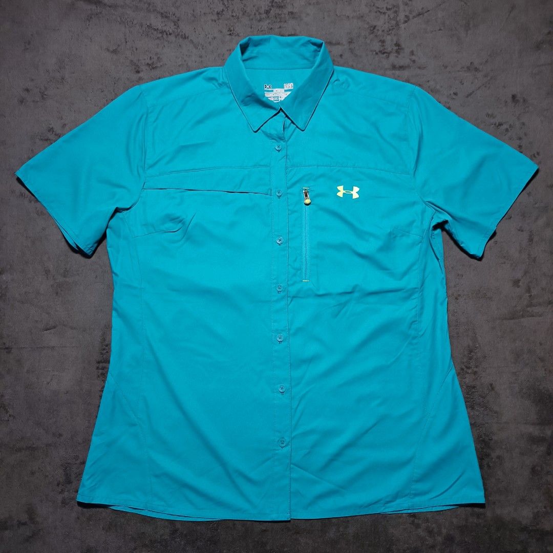 Under Armour HeatGear Turquoise (Category: Tshirts & Polo Shirts ) located in Manila. Submitted by nye.seller (Listing ID 1461727779, Image 1). Description: 21.5x27 large on tag as new no issue pm.