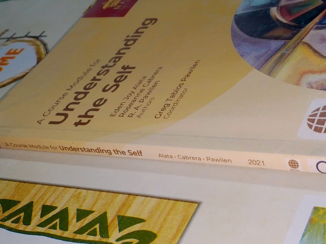 Understanding the Self (Category: Textbooks) located in Pandi. Submitted by lorichuu (Listing ID 1461695818, Image 3). Description: For Sale: Understanding the Self Authors: Eden Joy Alata, Roseanne Cabrera, R. A. Pawilen Publisher: REX Book Store - Used only once - Has handwritten notes and markings/highlights - Some dirt/minor marks on the cover - With plastic cover - No missing pages - Answer/activity pages are still intact - Pages are still r