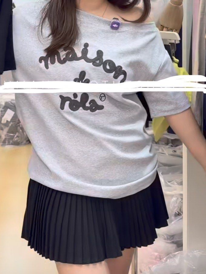 VALEN BKK MAISON ONESIDED SHIRT (Category: Blouses) located in Batangas. Submitted by mthrifts. (Listing ID 1461562945, Image 1). Description: Best fit MEDIUM-upto semi XL kasya pa to 🥹 since stretchy sya, and malaki ang sizing super COTTON ang tela. .