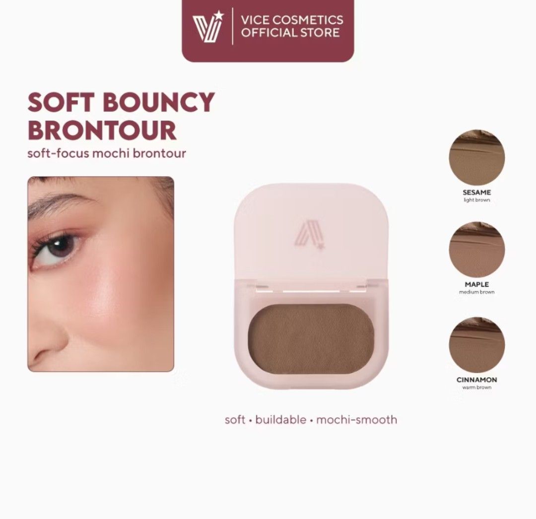 vice co. aura mochimo soft bouncy brontour (Category: Makeup) located in Manila. Submitted by sh4ng (Listing ID 1461744883, Image 3). Description: shade: sesame.