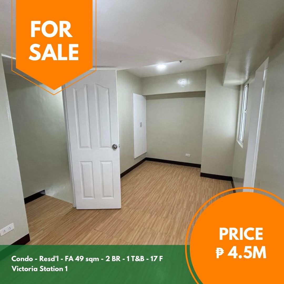 Victoria Station 1 2 BR unit (Category: Apartments & Condos) located in Quezon City. Submitted by jmpgutierrez (Listing ID 1461587112, Image 1). Description: For sale: Victoria Station 1 2 BR unit Victoria Station 1, EDSA, Quezon City Floor area: 49 sqm Condominium unit Residential 2 BR 1 T&B 17th floor Outdoor kitchen Asking price: PHP 4,544,000 https://www.pgr.com.ph/residential-1/2024/3/16/victoria-station-1-2-br-unit -- Jose Mari Pangandian G