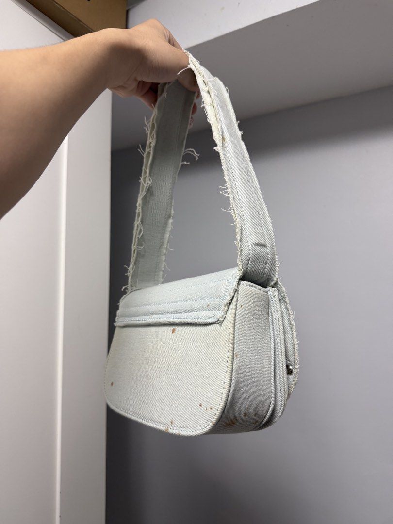 authentic diesel 1dr denim bag (Category: Luxury Bags & Wallets) located in Manila. Submitted by gavsmd (Listing ID 1461775281, Image 3). Description: authentic diesel 1dr bag in denim with authenticity card and dustbag longstrap included in good condition flaws are stains on the bag (as seen on the pics) .