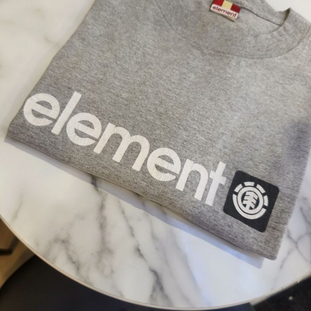 Vintage Element Skateboards Shirt (Category: Tshirts & Polo Shirts ) located in Marikina City. Submitted by rvrctt (Listing ID 1461767765, Image 2). Description: Vintage Element Skateboards ( Spellout Logo ) 23 x 30 Issue : Hairlines Loc: Marikina Payment first.