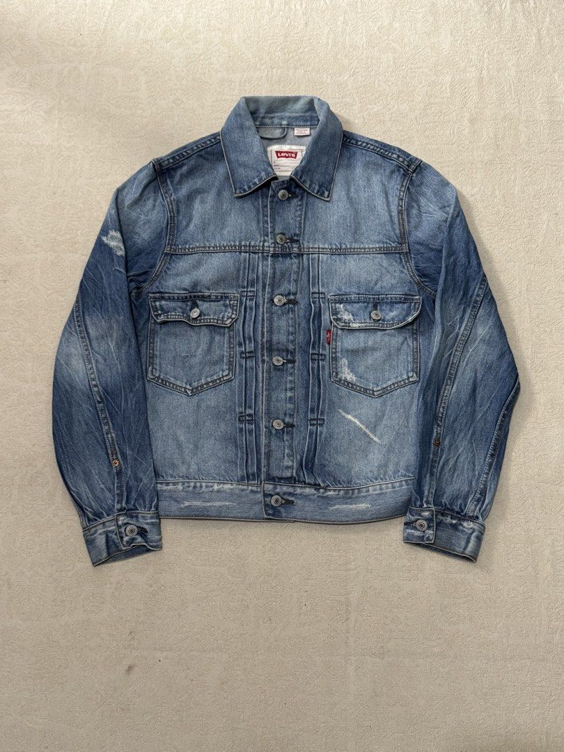 Vintage Levi’s Type II Denim Jacket (Category: Coats, Jackets and Outerwear) located in Angeles City. Submitted by luigisells (Listing ID 1461754523, Image 1). Description: Size S on tag fits M L24.5” W19.5” Excellent Condition Issue/s: none MOP: Gcash or Bank Transfer Courier: J&t Express.