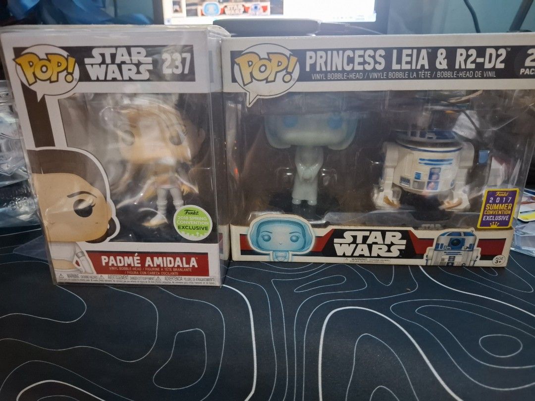 VINTAGEFUNKO POPS (Category: Designer & Blind Box Toys) located in Quezon City. Submitted by yapadoodles (Listing ID 1461749772, Image 2). Description: MANOLO - 1750 MARIA - 1750 PRINCESS LEIA AND R2D2 2017 summer convention exclusive- 1000 PADME AMIDALA 2018 spring convention exclusive- 2000 PRICE NEGOTIABLE IF TAKE ALL QC AREA.