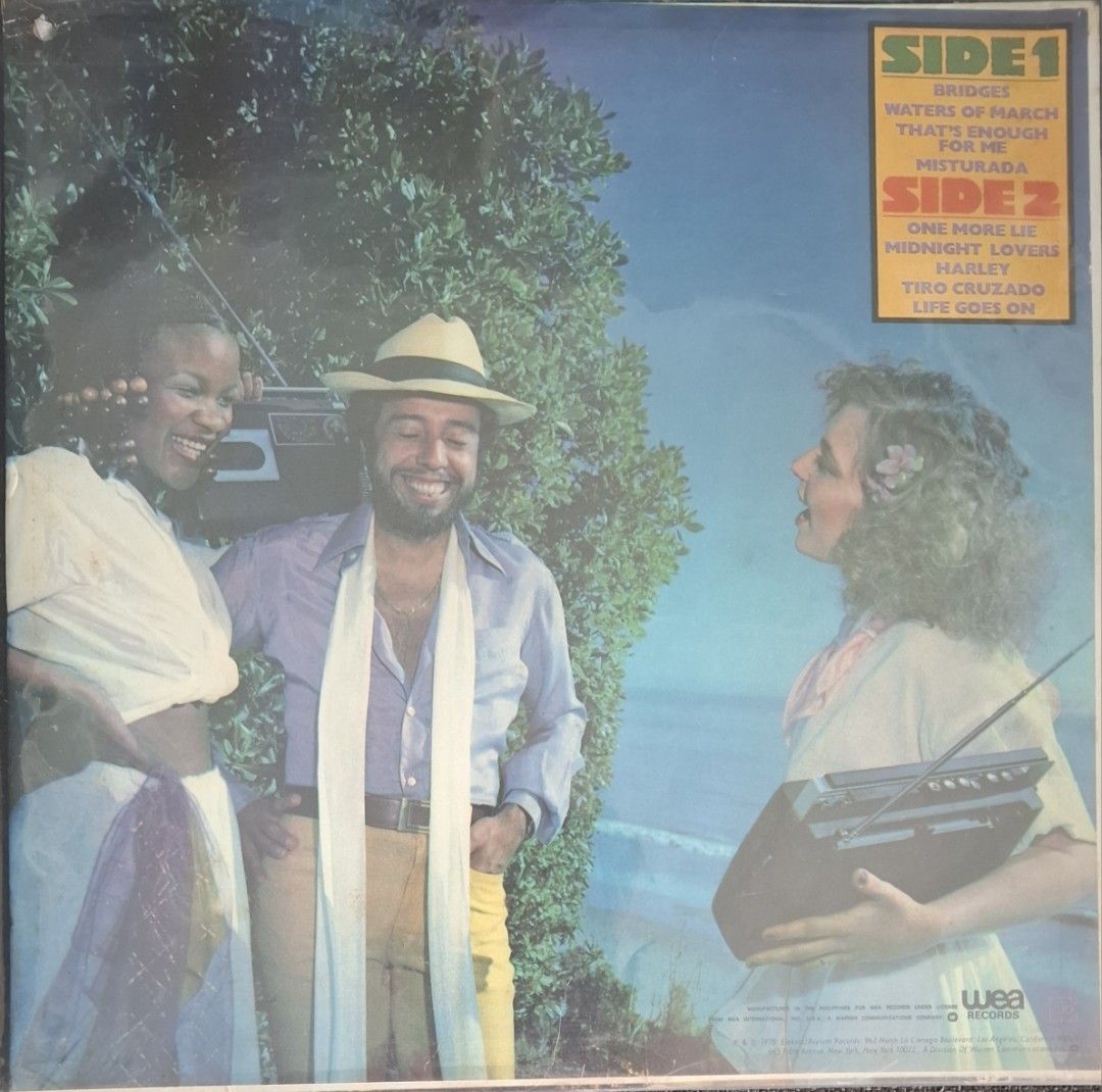 (Vinyl) Sergio Mendes: Brasil '88 (Category: Vinyls) located in Makati City. Submitted by decluttermp (Listing ID 1461665035, Image 2). Description: - Condition: Excellent - Features popular tracks: Bridges, Waters of March, and Harley - Made in the Philippines - With plastic sleeve.