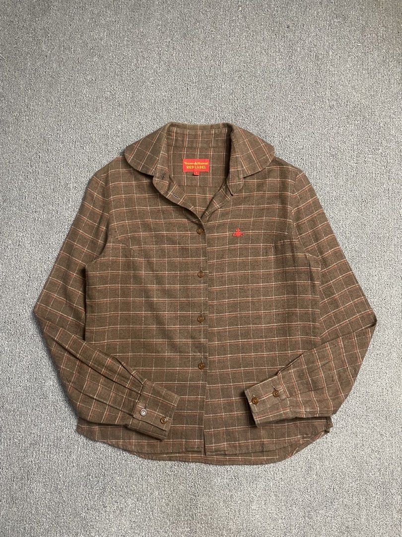 Vivienne westwood plaid longsleeve (Category: Longsleeves) located in Quezon City. Submitted by cozy_thrifting (Listing ID 1461717675, Image 1). Description: No issue Excellent condition 18 width 24 length .