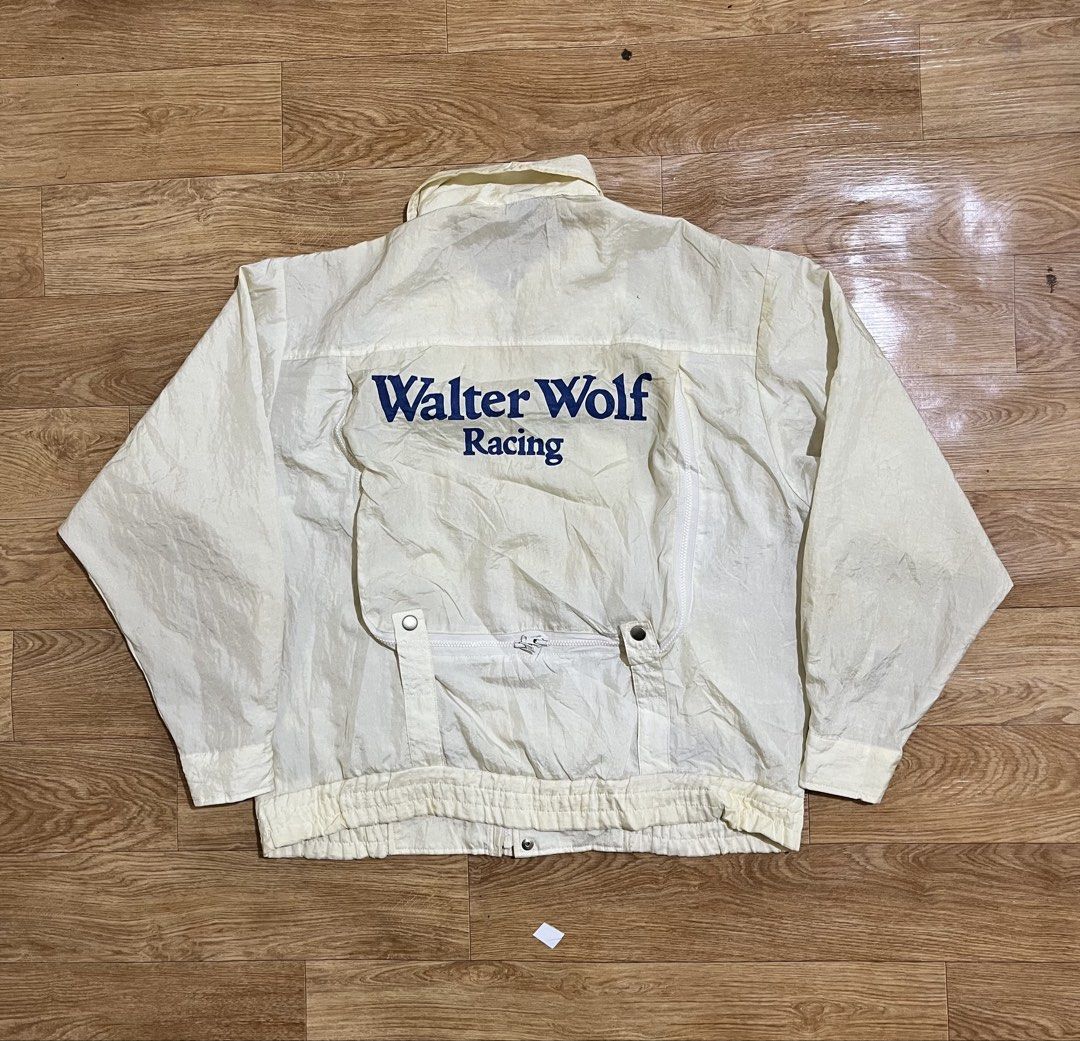Walter Wolf Racing Jacket (Category: Coats, Jackets and Outerwear) located in Zamboanga. Submitted by alterramz08 (Listing ID 1461599699, Image 1). Description: Walter Wolf Racing Jacket Size xl Boxy type Width 25 Length 25 Verygood Condition Price : 700 Pesos .