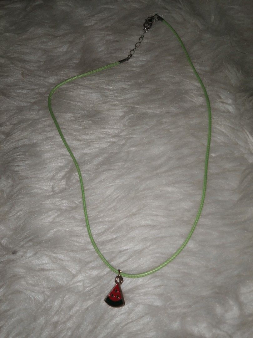 Watermelon necklace (Category: Necklaces) located in Quezon City. Submitted by eidorableshop (Listing ID 1461570456, Image 1). Description: .