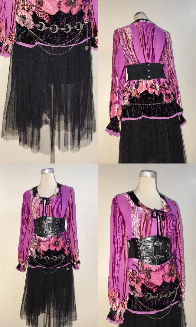 Whimsy Goth SET (Category: Sets or Coordinates) located in Manila. Submitted by meowl_vault (Listing ID 1461725634, Image 2). Description: 2 Items skirt and beaded top only accessories are not included.