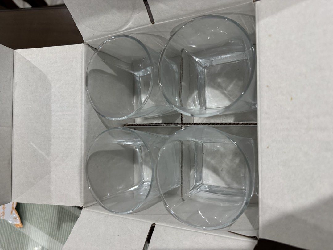 Whiskey glass 4 pcs (Category: Dinnerware & Cutlery) located in Caloocan City. Submitted by kianoto (Listing ID 1461600923, Image 2). Description: 4 pcs Brand new .
