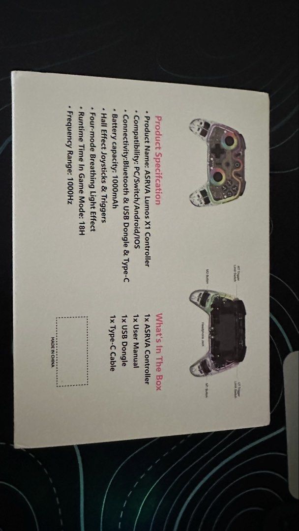 wirelles controller (Category: Controllers) located in Pekan. Submitted by ajikkk. (Listing ID 1461680822, Image 2). Description: jual sebab kita tak minat main game. orang hadiahkan . baru sampai 14/9/2026 . (harga boleh kurang lagi) FREE POSTAGE .