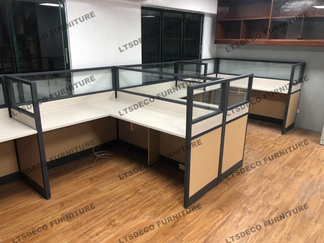 workstation table with glass office partitions (Category: Office Furniture & Fixtures) located in Quezon City. Submitted by sandy444 (Listing ID 1461649185, Image 3). Description: 👉Are you looking for WORKSTATION, MODULAR CUBICLES OFFICE PARTITION, and OFFICE FURNITURE SUPPLIER? LTSDECO Furniture, is direct supplier, manufacturer, and trusted provider of high quality, affordable and durable modular office divider partition, home and office furni