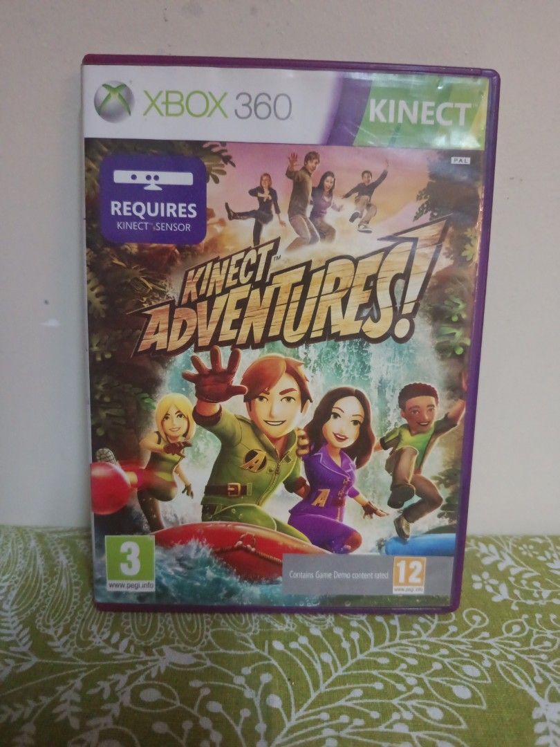 Xbox 360 Kinect Game: Kinect Adventures! (Category: Xbox) located in Muntinlupa City. Submitted by markkeub (Listing ID 1461756801, Image 1). Description: - Get ready for fun with Kinect Adventures! for Xbox 360. - Uses Kinect motion controls for active gameplay. - Jump, dodge, and kick your way through 20 thrilling adventures. - Explore new locations, race, and solve puzzles. - Share your skills and moments with friends. - Requires Kinect sensor