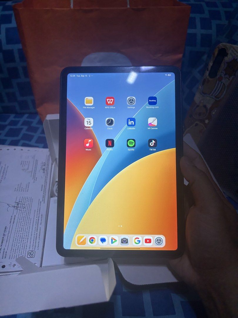 Xiaomi pad 2 9.7 (Category: Android) located in Manila. Submitted by lanceycey025890 (Listing ID 1461763331, Image 3). Description: Redmi pad 2 9.7 128gb With sim Wifi/hotspot With box and charger Tempered glass and case With receipt Aug 2026 date purchase Check all you want Pasig city location.